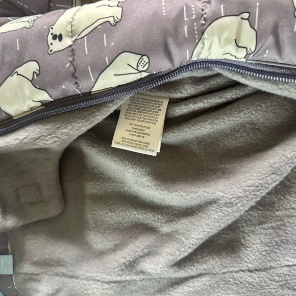 Wippette Kids Polar Bear Fleece Lined Microfiber Winter Puffer Snowsuit 3-6MONTH - Picture 8 of 9